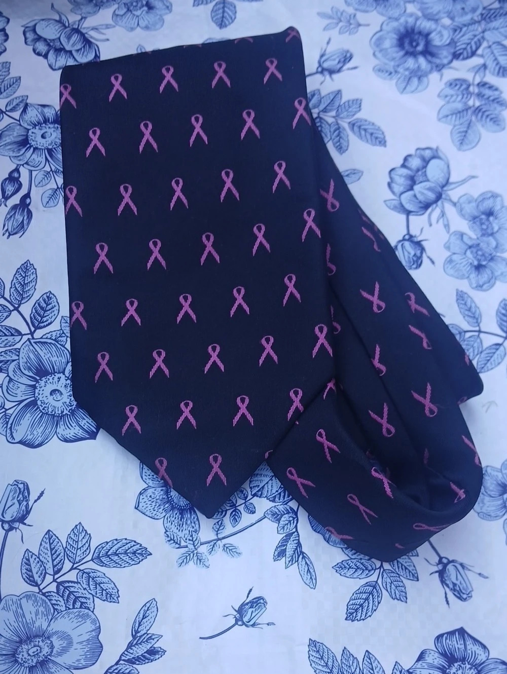 The American Necktie Company Pink Ribbon Breast Cancer Awareness Tie Awareness